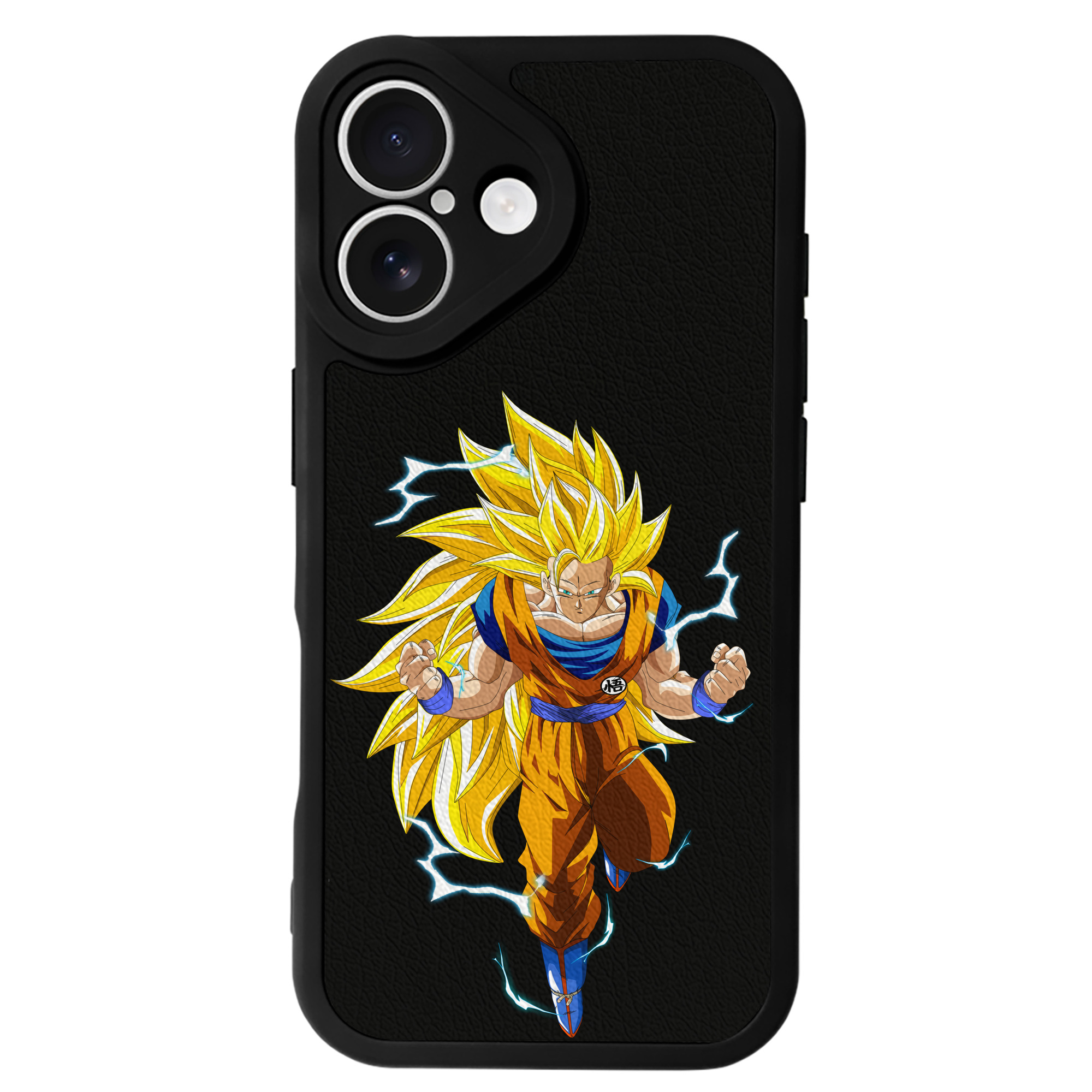 （画像用） ドラゴンボール 孫悟空（そん ごくう）Son Goku カカロット DRAGON BALL Kakarotto 【iPhone 16シリーズ対応】シリコンスマホケース（レザー調） 材質：シリコン